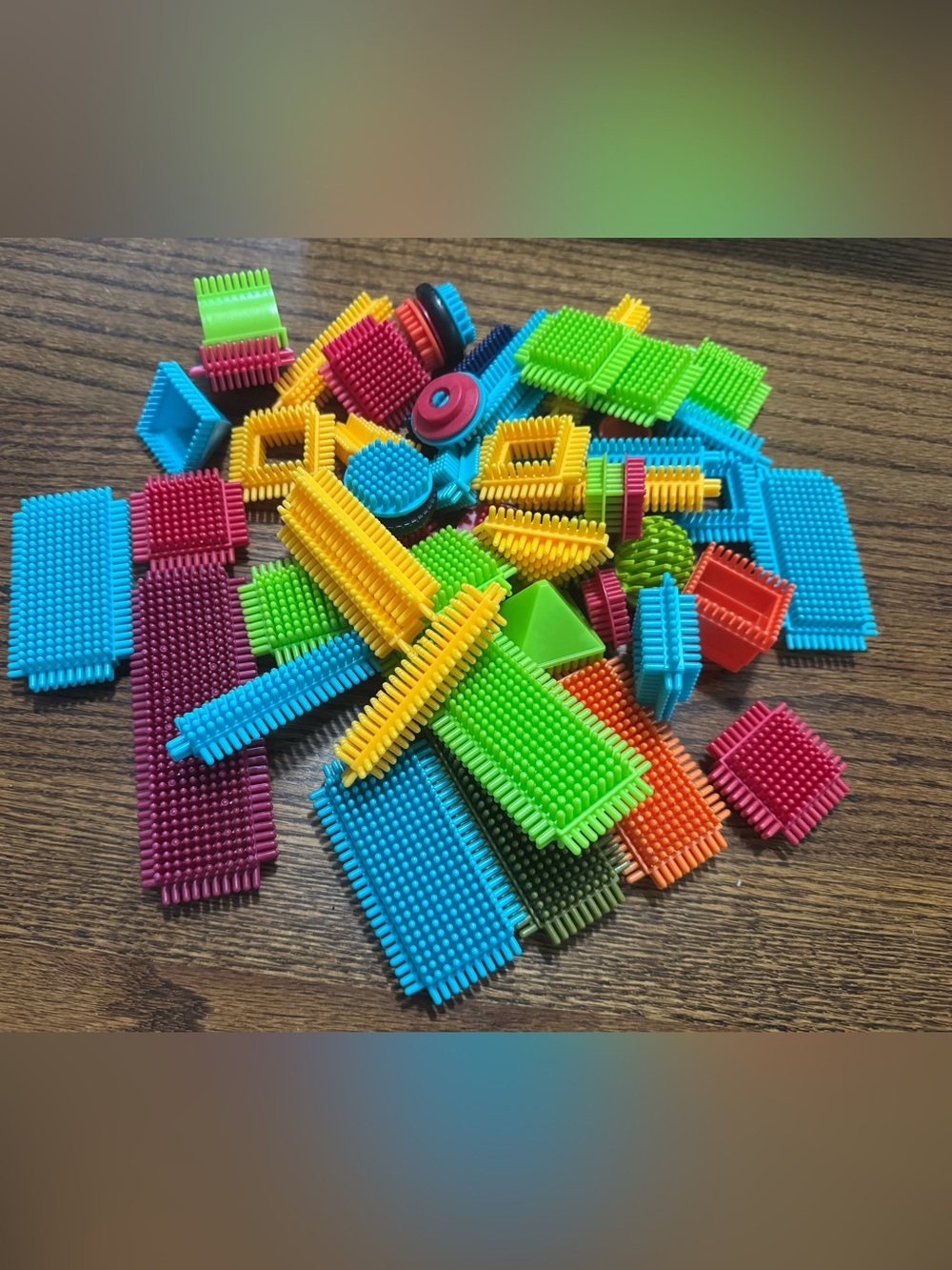 Colorful Bristle Building Toy Set for Kids - Multicolor
